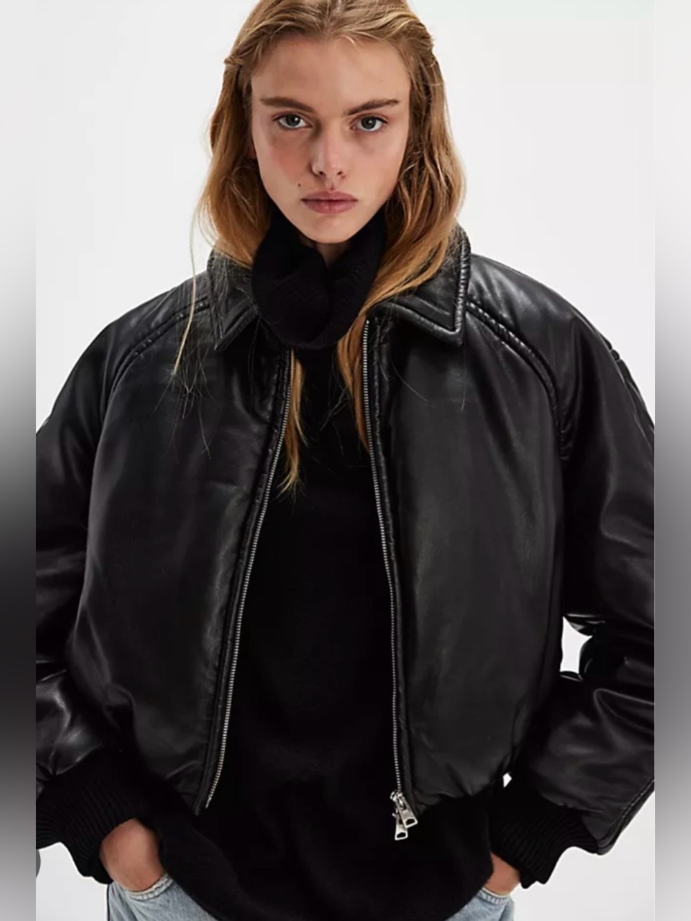 BNWT $595 Agolde x Shoreditch ski club Tate vegan bomber